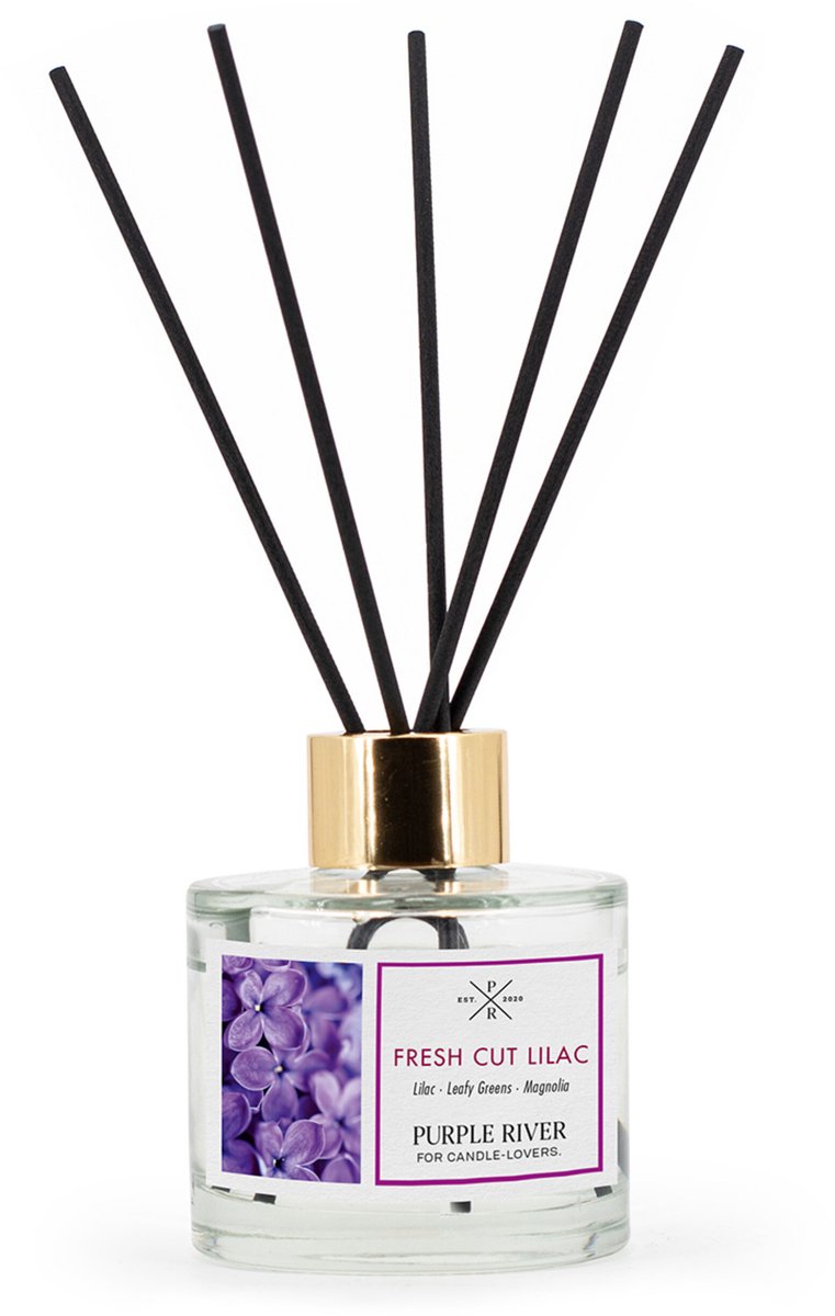 Purple River Candle Geurstokjes - vers gesneden sering