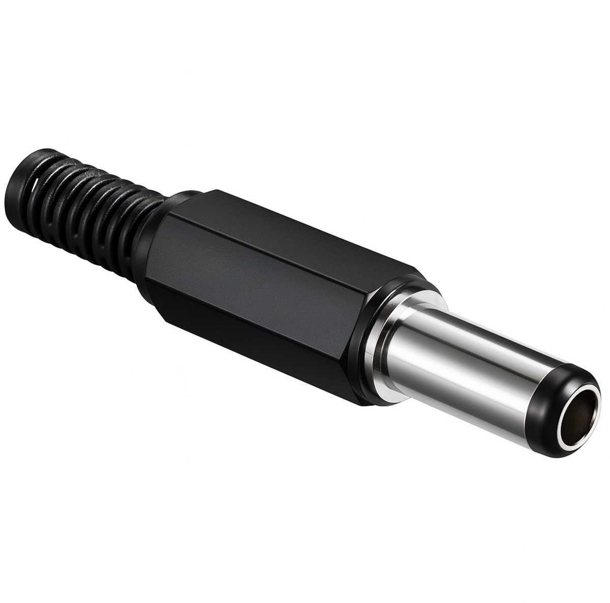 Soldeerbare mannelijke DC connector 2,5mm x 5,5mm - 14mm