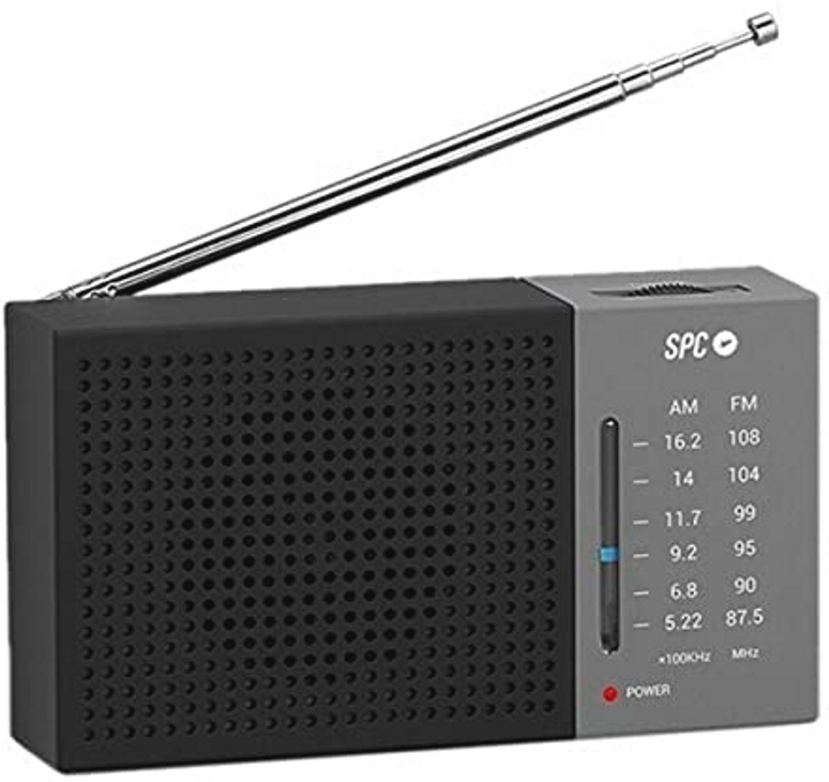 Draagbare Analoge Radio met Grote Wijzerplaat en Hoofdtelefoonaansluiting