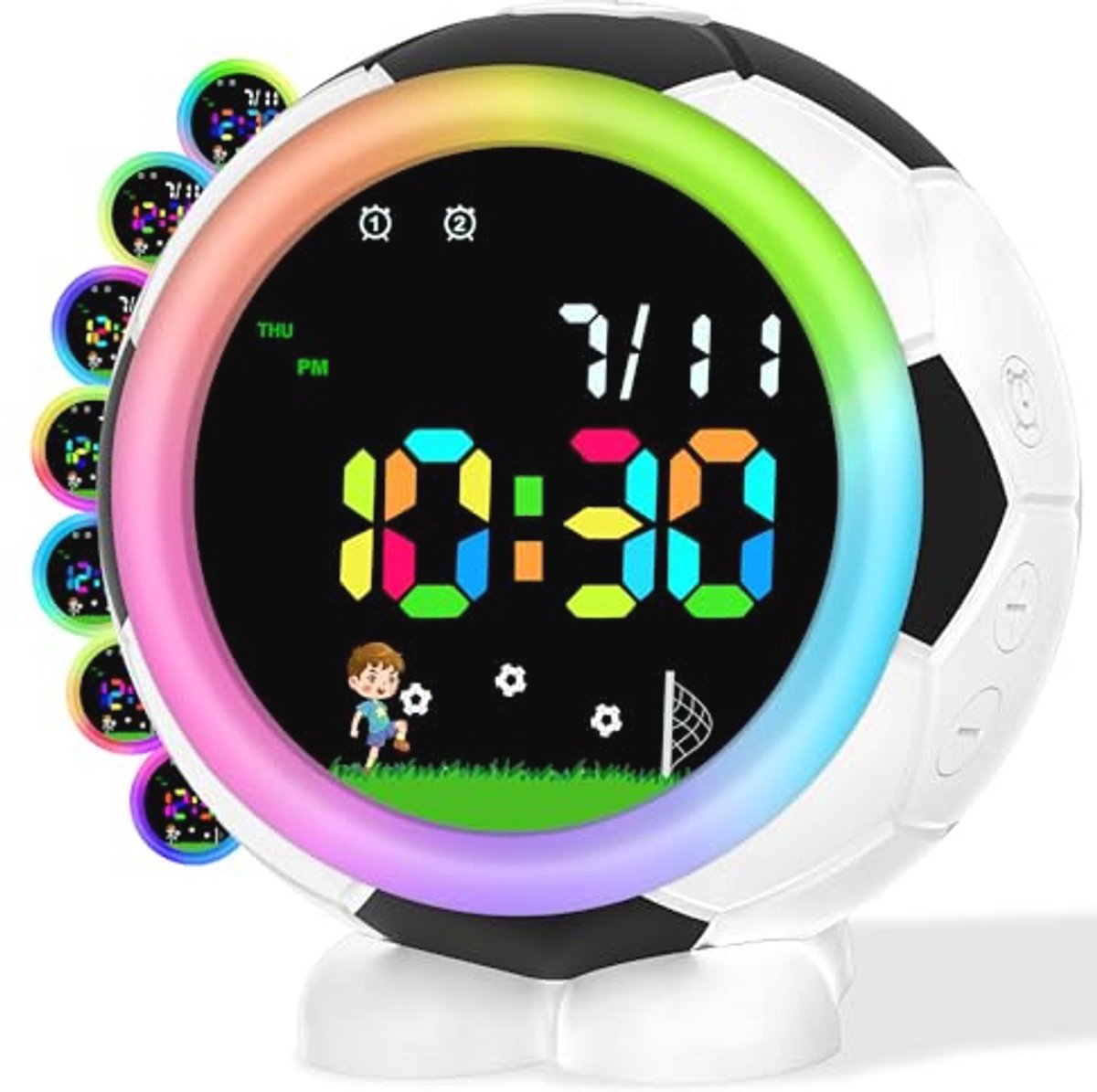 Digitale Wekker Voor Kinderen met Nachtlampje en Snooze, Leuk Cadeau voor Jongens en Meisjes van 4-15 Jaar