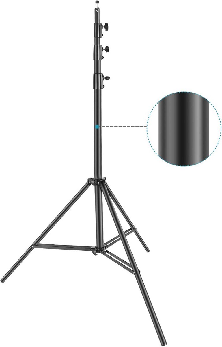 Verstelbaar Fotografie Statief 4m - 1/4" Schroef, Maximaal 10 kg Draagkracht