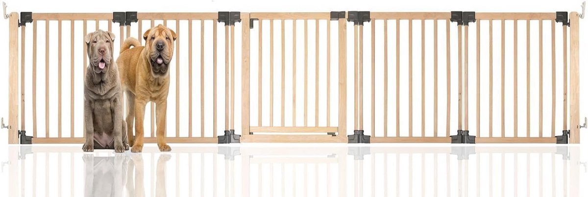 Flexibele Hondenhek voor Huisdieren - Tot 336cm Breed, 76cm Hoog - Veilig en Stijlvol