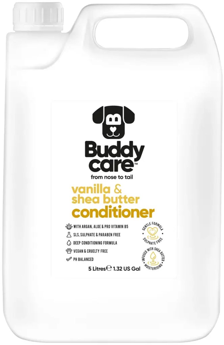 Buddycare Vanille & Sheaboter Hondenconditioner 5000 ml