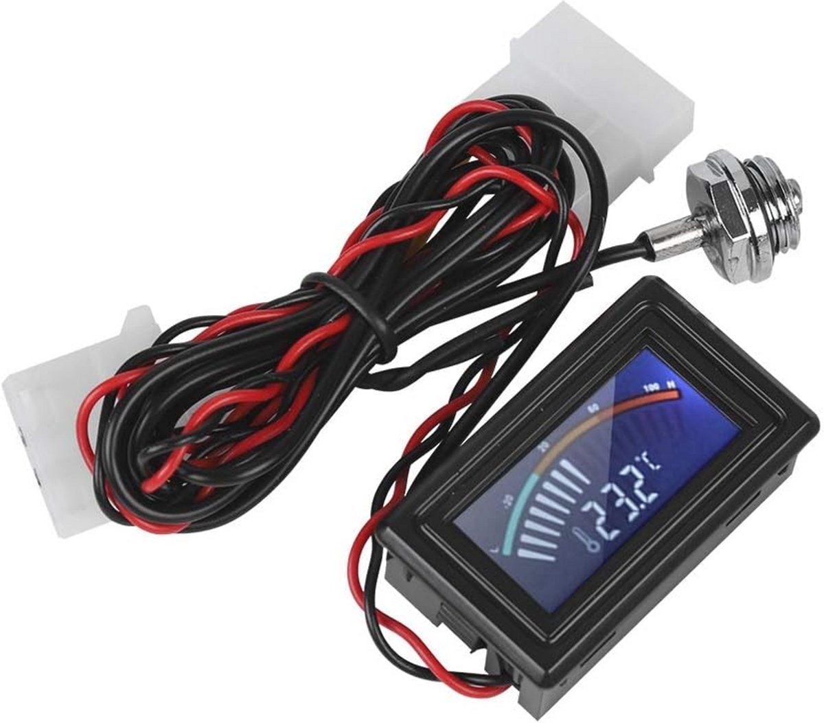 Temperatuurmeter voor Waterkoelsystemen - Digitale Temperatuurweergave en Eenvoudige Installatie