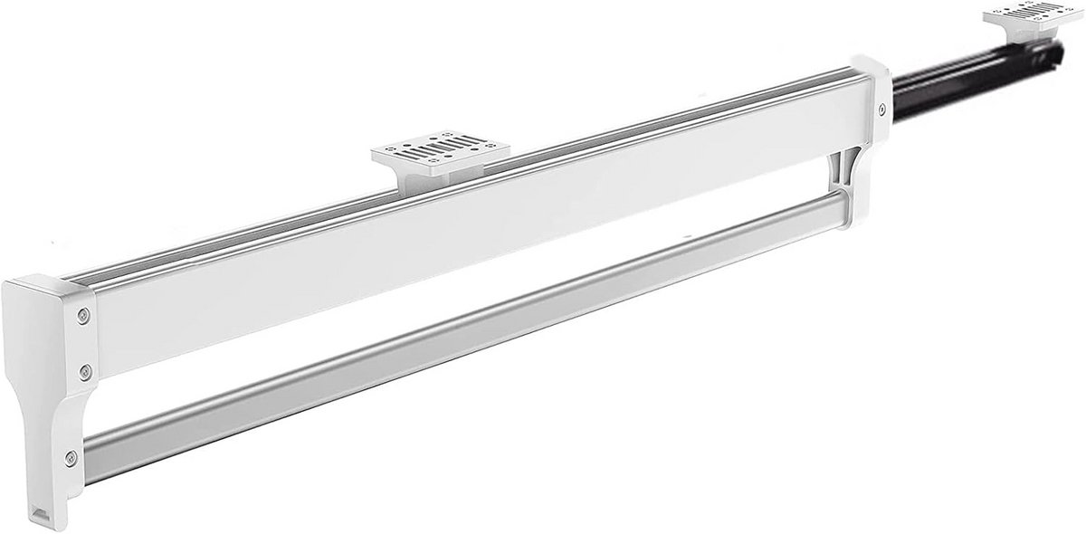 Uittrekbare Kledingstang Voor Kleerhangers - Verstelbare Telescoopstang 447 mm Wit