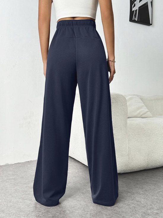 Dames Joggingbroek met Hoge Taille - Wijde Sportbroek en Yogabroek — afbeelding 2