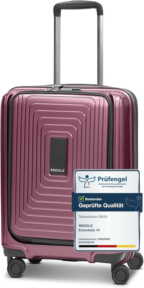Master Article Essentials 14, metallized eggplant, suitcase