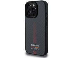 Red Bull Racing iPhone 16 Pro Max Backcover hoesje Magsafe - Carbon Fiber - Powerbar - zwart- max verstappen