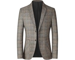 Gestreepte Blazer voor Heren - Luxe Smart Casual Jas - Plus Size Regular Fit