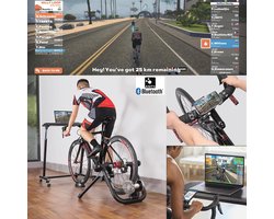 Inklapbare Fietstrainer met Bluetooth en ANT - Compatibel met Zwift App voor 26-29 inch Wielen