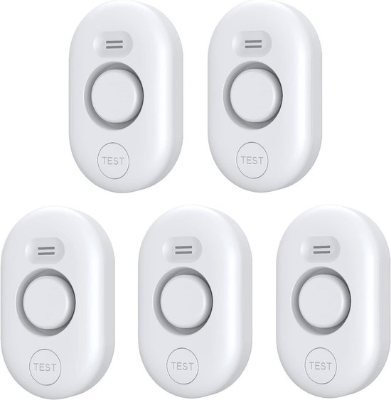 UseeLink Smart lekdetector, Zigbee-waterdetector, watersensor, alarm, vloeddetector met toepassingsmelding en 100 dB akoestisch alarm (batterijen inbegrepen
