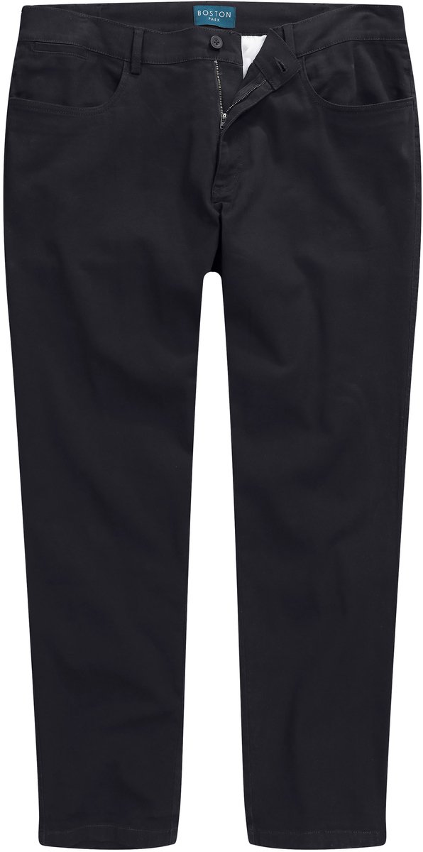 Boston Park - Heren - Broek van twill traveller-band 5-pocket regular fit - Donkermarine - Maat 31