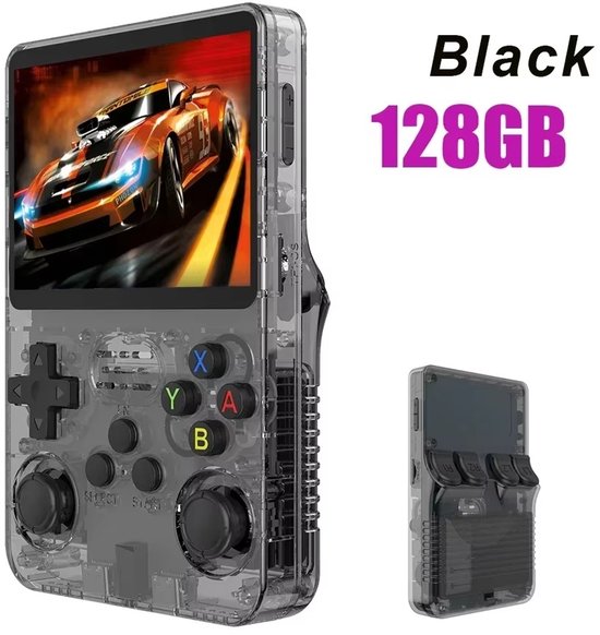 Molain Gameboy Retro - Gaming console handheld - 128GB - Game stick - 640x480 HD - OTG port - 15.000+ games - 4 uur speeltijd - Zwart