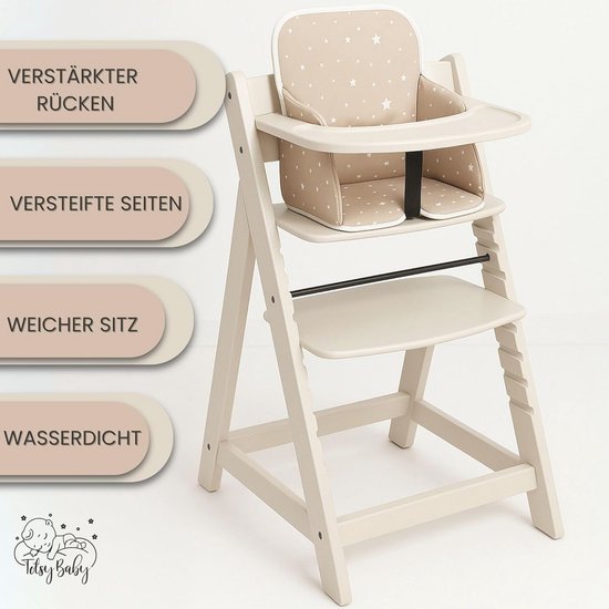 Zitverkleiner Kinderstoel - Universeel Kussen voor Baby's met Sterren van Merkloos — afbeelding 3