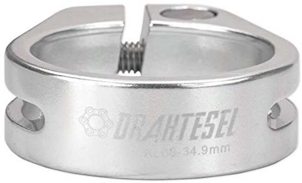 Fietszadelpenklem met Schroefverbinding - Zadelklem - 31,8 mm - Zilver