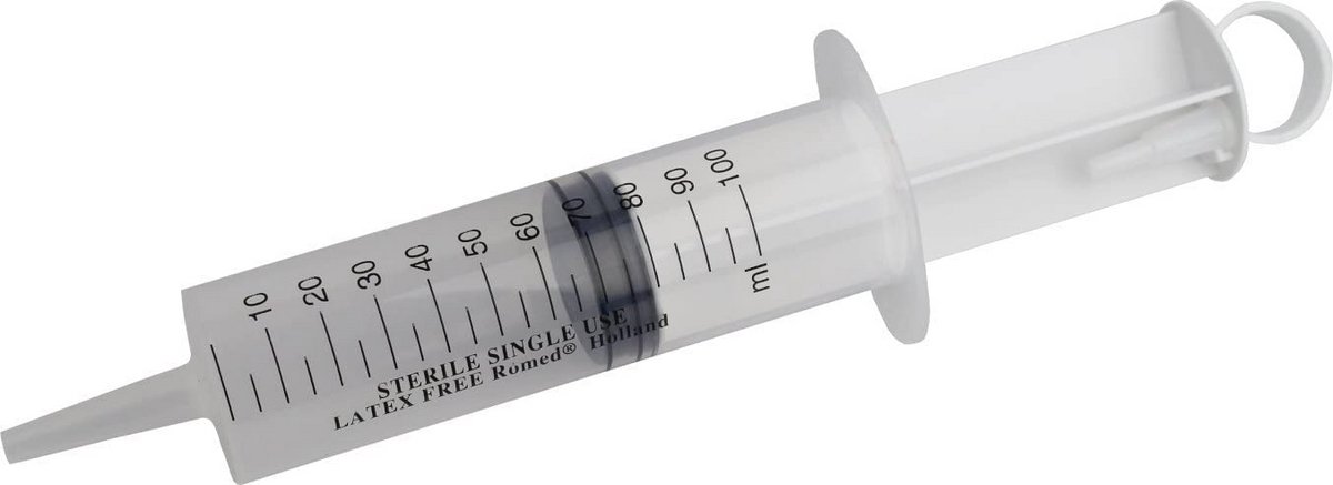 Spuit 100 ml voor Laboratoria en Multifunctionele Toepassingen