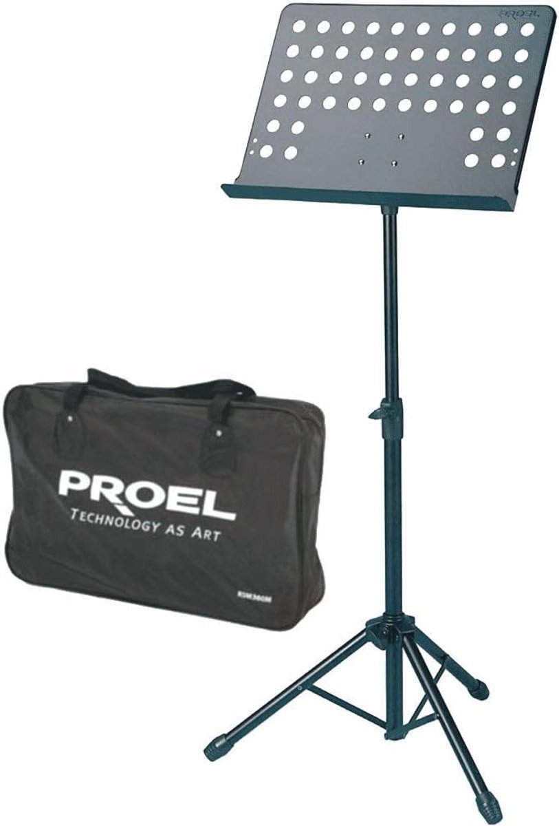 Professionele muziekstandaard met tas - Verstelbaar en Stevig