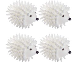 Gigicial Herbruikbare egelvormige droogballen - Milieuvriendelijke PVC wasballen - Verkort de droogtijd, vervang wasverzachter - 4-pack - Universeel + Wit