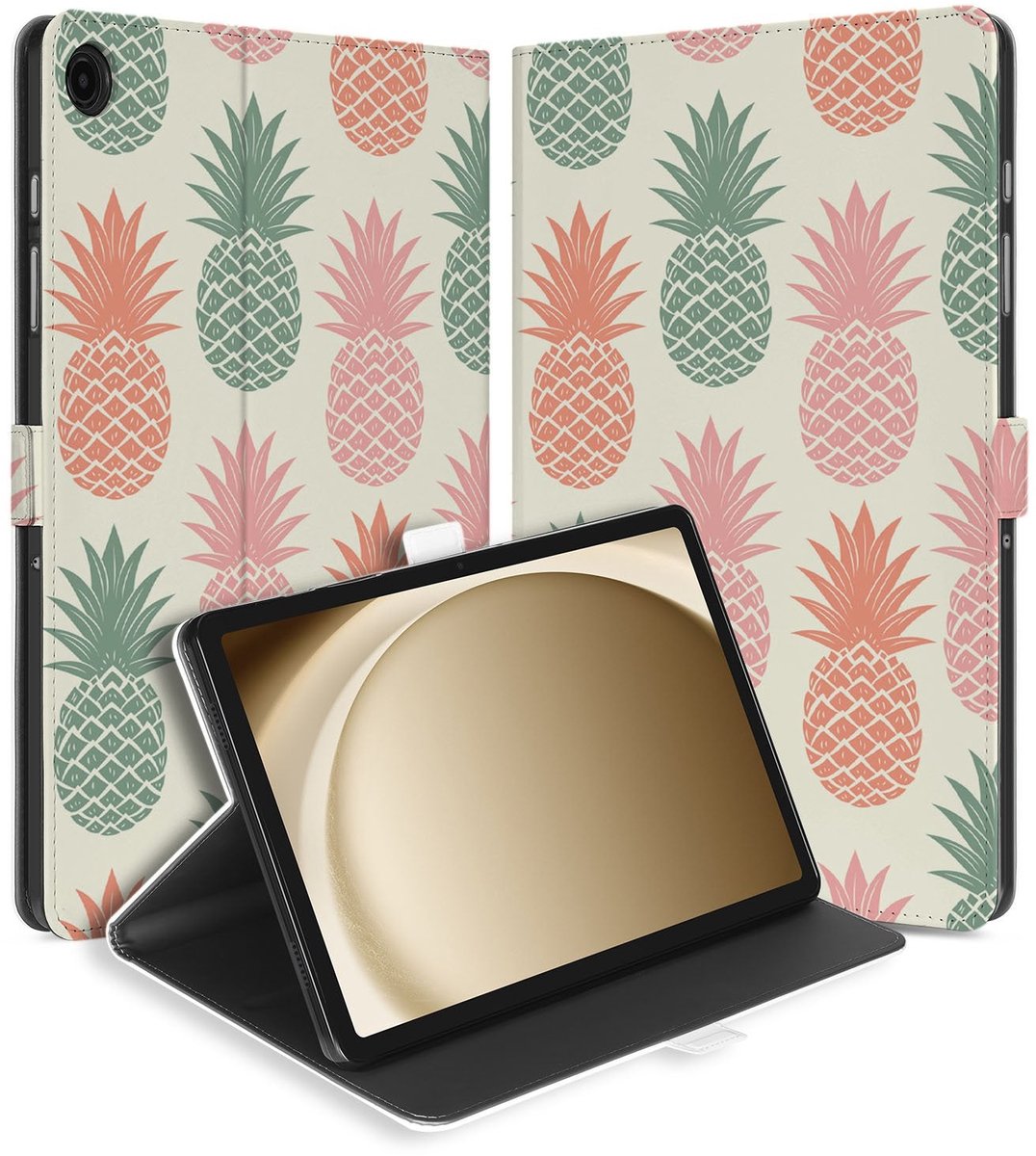 Ananas Book Case Hoesje met Standaard Samsung Galaxy Tab A11 Plus