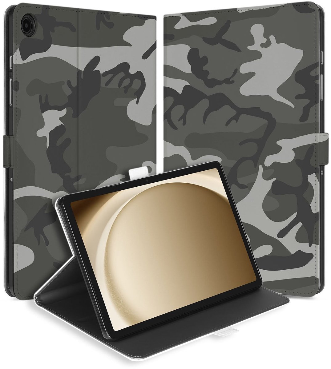 Samsung Galaxy Tab A11 Plus Tablet Hoesje Army Light met Standaard