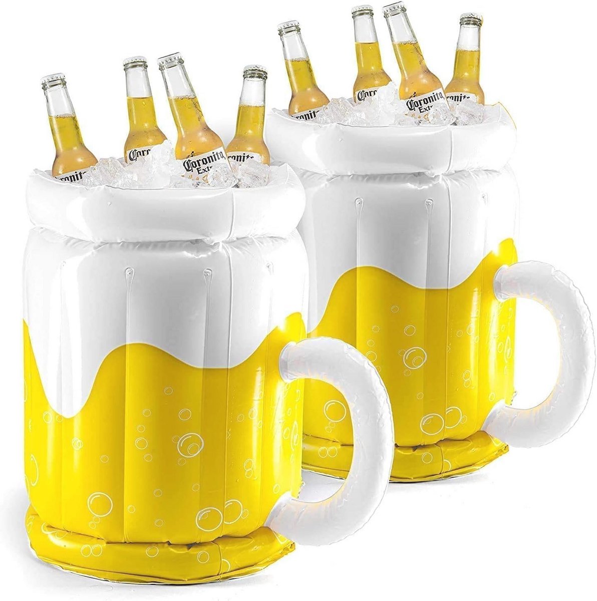 18 Inch Opblaasbare Bierkoeler - Perfect voor Feestjes en Zomerevenementen (2-pack)