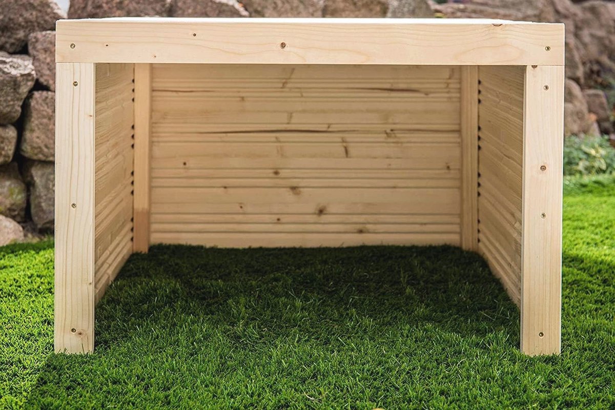 Robotmaaier Garage Carport van Hout - Weerbestendige - afbeelding 2