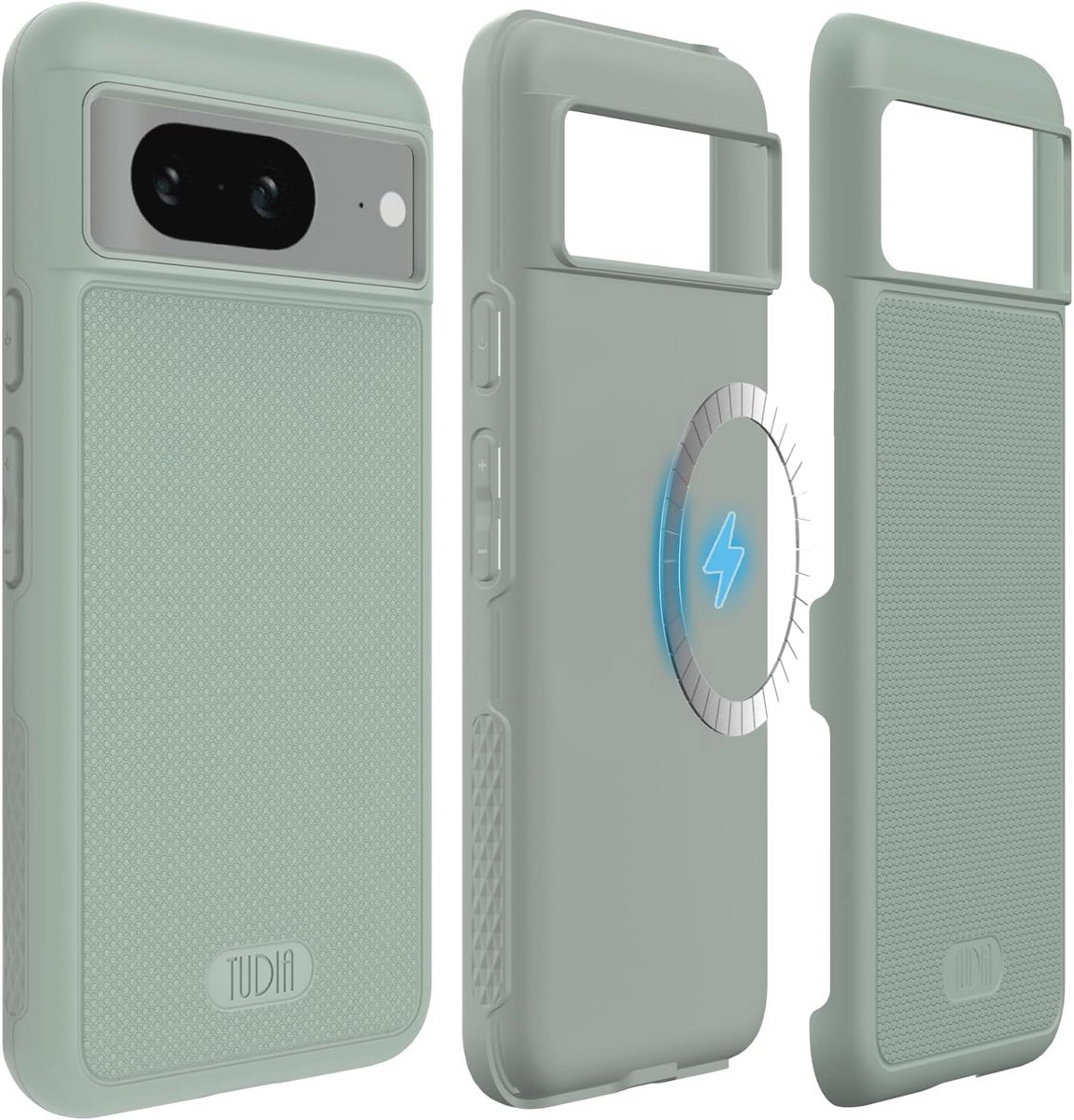 Telefoonhoesje voor Google Pixel 8 - Antislip, Dubbellaags, MagSafe-compatibel