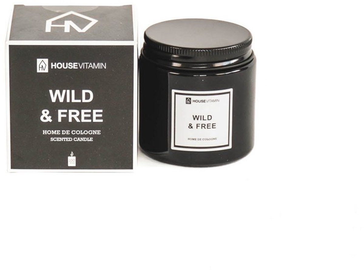 Housevitamin Geurkaars - Geparfumeerde was - 100gr - Wild en gratis zwart