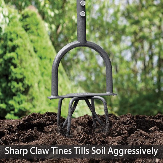 Unyqoos® Complete handmatige tuinfreesset met draai- en klauwcultivator voor optimale grondbewerking van Unyqoos — afbeelding 3