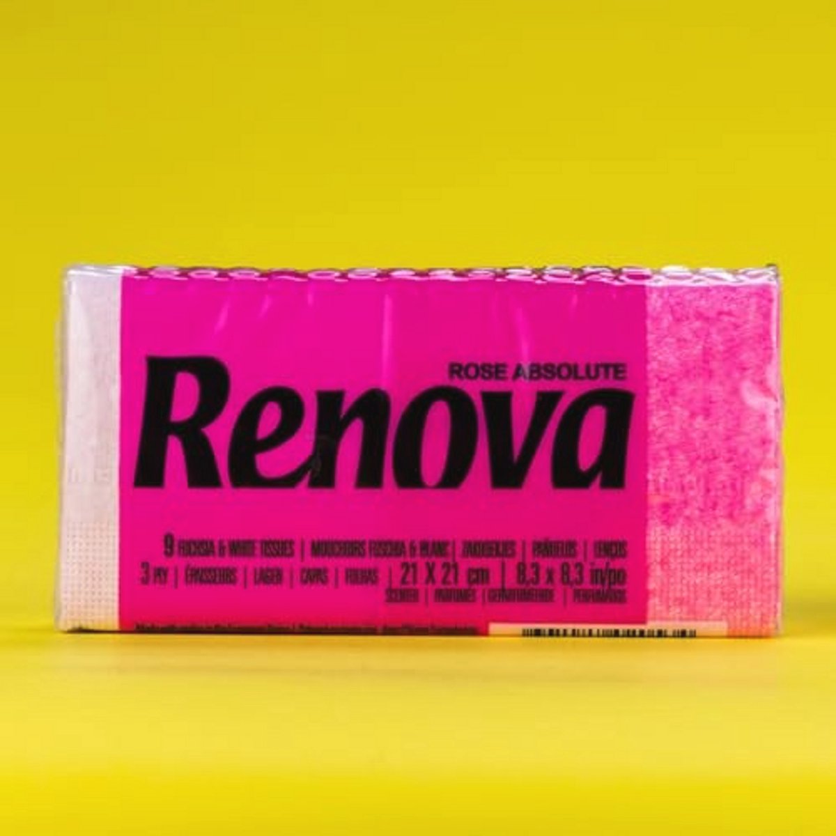 Kleurige keukenpapier zakdoekjes, 6 pakjes, normaal formaat, roze
