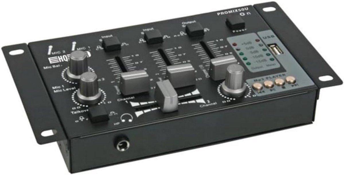 2-Kanalen Stereo Mixer met USB Ingang