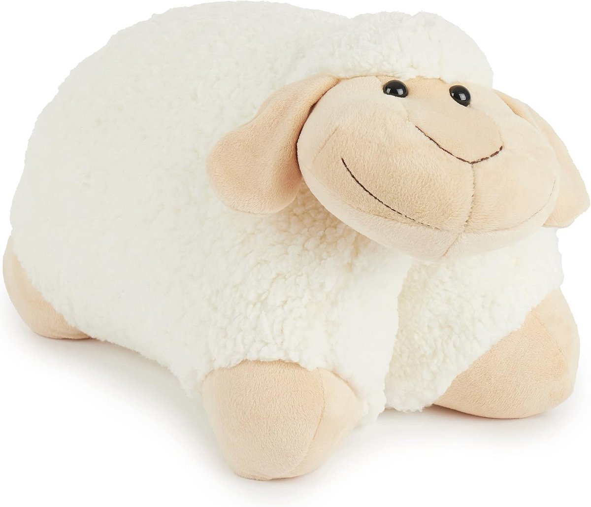 Grote pluche schaap knuffel - XXl 45 cm knuffel en kussen voor kinderen
