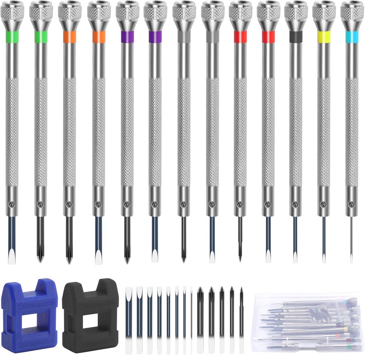 13-delige Precision Schroevendra Set voor Horloge- en Sieradenreparatie