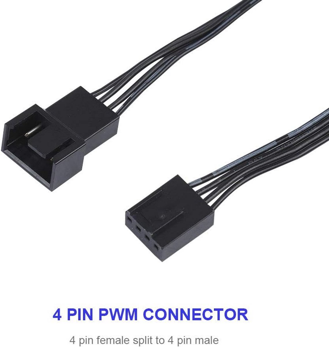 4-pins ventilator verlengkabels - 5 stuks PWM aansluitdoos voor pc