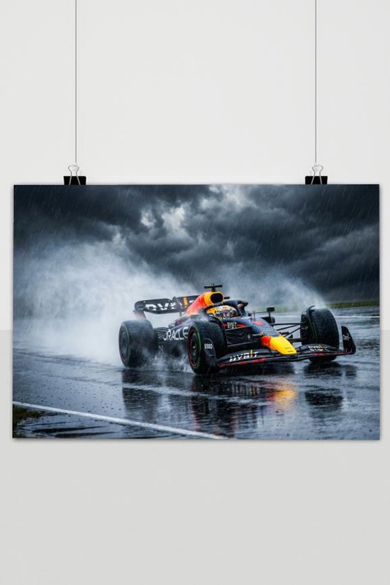 Formule 1 - Max Verstappen - Sportauto - Raceauto - Actiefoto - posters - formaat 60x90cm - Wanddecoratie - 1373