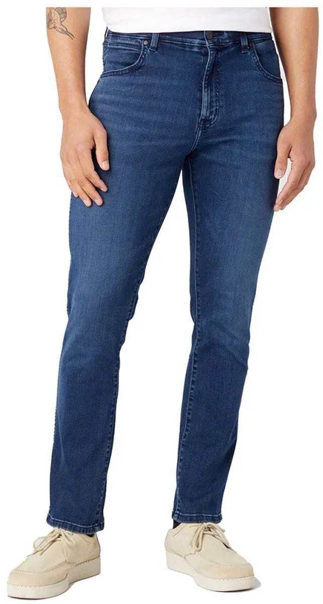 Wrangler Larston Slim Tapered Fit Spijkerbroek 30 30 Man Apollo