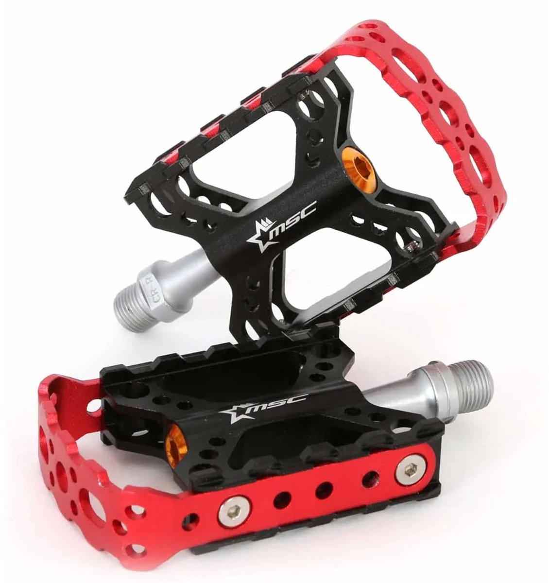 Msc Alu 6063t5 Crmo Pedalen Rood,Zwart
