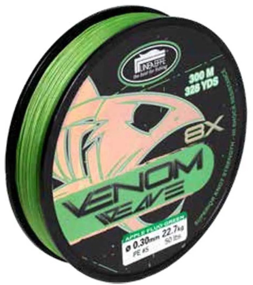 Lineaeffe Venom Weave Gevlochten Vislijn 150 M Groen 0.060 mm