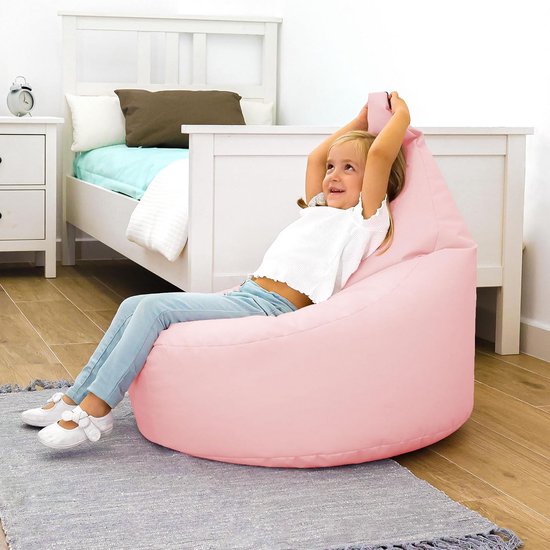 Roze Zitzak Kinderformaat van Kunstleer voor Binnen