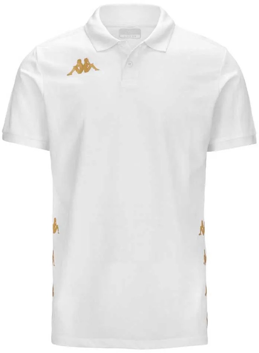 Kappa Gastio Korte Mouw Poloshirt L Man Wit