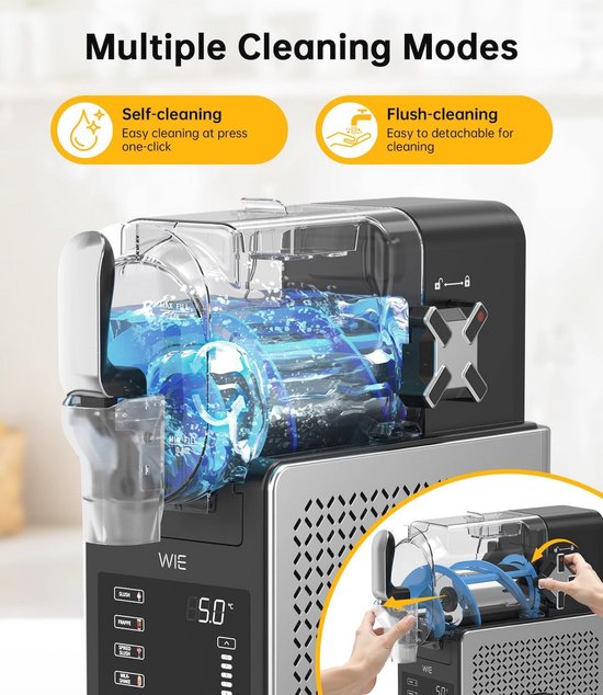 Slush-machine en IJs- en Dessertmachine met Automatische Reiniging van Merkloos — afbeelding 3