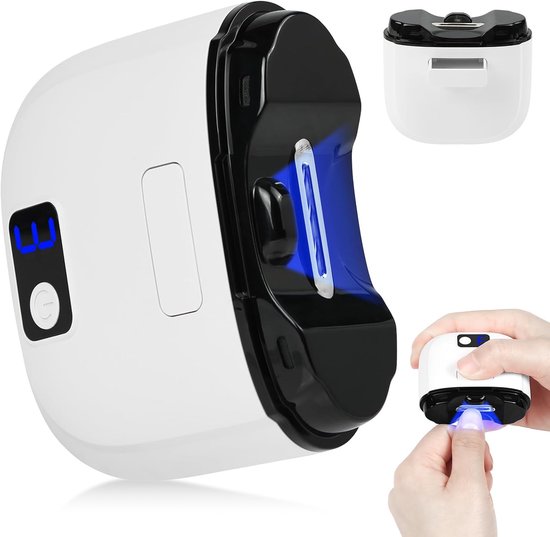Coupe-ongles électrique - Coupe-ongles électrique professionnel - Coupe et polissage automatiques 2-en-1 des ongles - Coupe-ongles sans fil 3 vitesses - silencieux - Rechargeable par USB - pour bébés, personnes âgées et adultes - blanc
