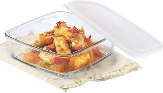 Pyrex ovenschaal met deksel 37 x 22 cm glas | Oldenhof