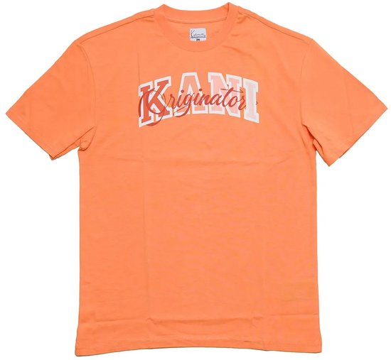 Karl Kani Serif Originator Overhemd Met Korte Mouwen Oranje L Man,Vrouw