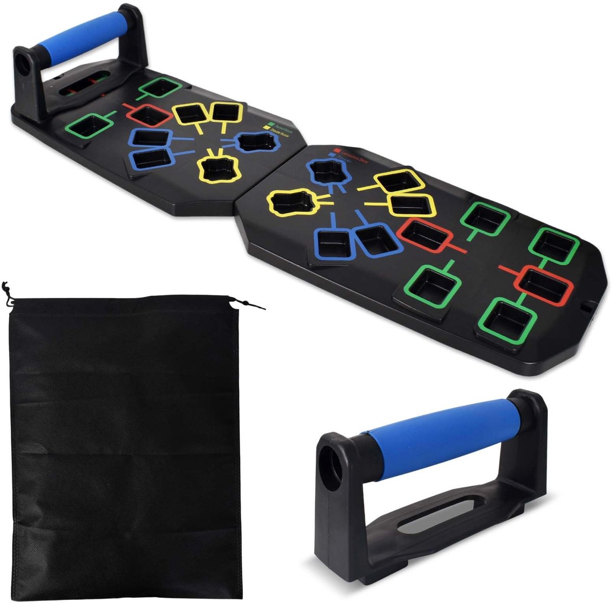 Unyqoos® Draagbaar en ergonomisch push-up bord voor veelzijdig spiertraining thuis