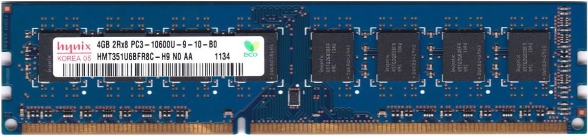 Sk Hynix Hmt351U6Bfr8C-H9 – 4Gb Ddr3 Dimm Desktop Geheugen – Betrouwbaar &