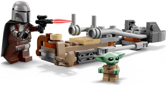 LEGO Star Wars - De Mandalorian en Grogu's Speederbike Bouwpakket voor Kinderen - 75436