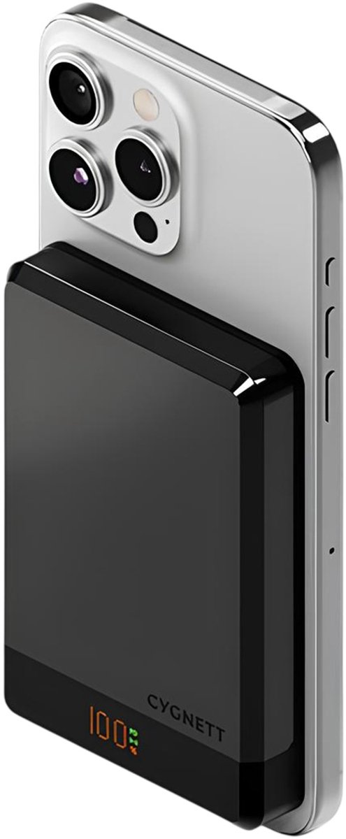 Cygnett MagSlim 10.000mAh Powerbank - Zwart
