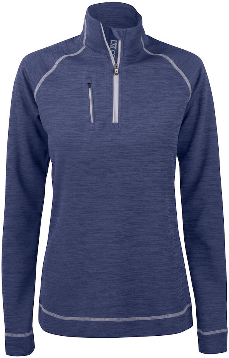 Cutter & Buck Chambers Half Zip Dames 358413 - Denim Melange - XL
