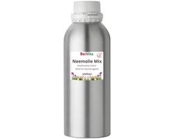 Neemolie met Emulgator Mix Liter - Wateroplosbaar - Pure Neem Olie met Emulgator om Neem Spray te maken voor mens, dier en plant - Direct te Gebruiken
